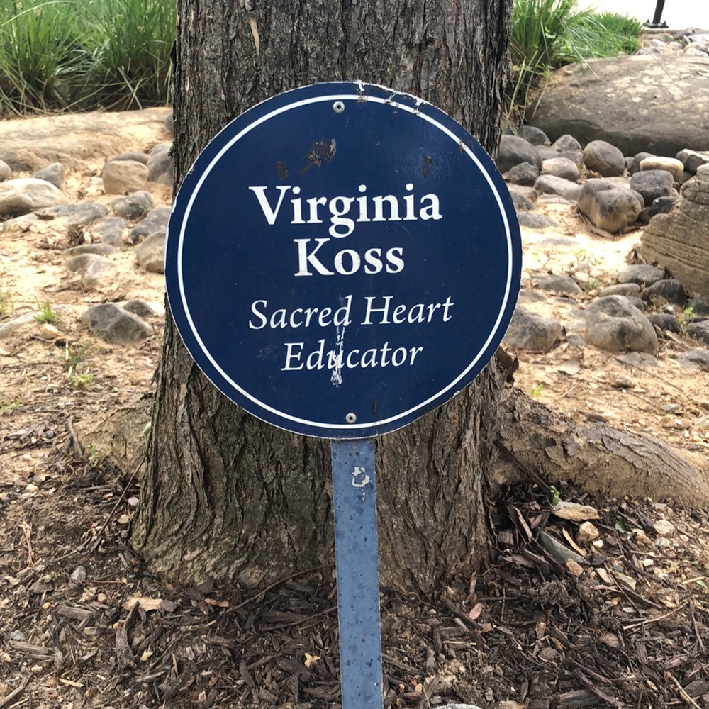 Navy blue sign